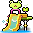 Yellow Froggie Water Slide Chair