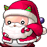 Pink Bean Santa